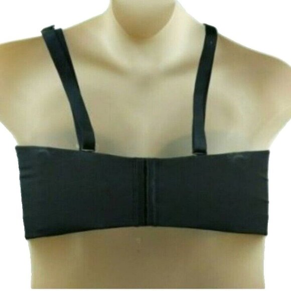 Lane Bryant Cacique Bra Multi Way Strapless Bare Solution 38H Black w/ Straps - Picture 7 of 7